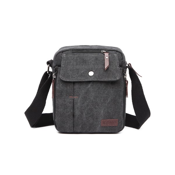 E1971 - Kono Multi Pocket Cross Body Umhängetasche - Schwarz E1971 - Kono Multi Pocket Cross Body Umhängetasche - Schwarz