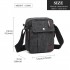 E1971 - Kono Multi Pocket Cross Body Umhängetasche - Schwarz E1971 - Kono Multi Pocket Cross Body Umhängetasche - Schwarz