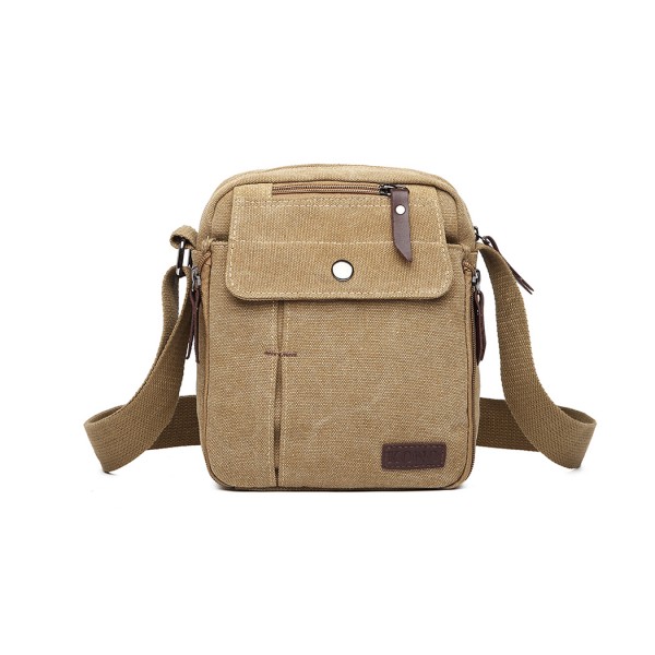 E1971 - Kono Multi Pocket Cross Body Umhängetasche - Khaki E1971 - Kono Multi Pocket Cross Body Umhängetasche - Khaki