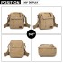 E1971 - Kono Multi Pocket Cross Body Umhängetasche - Khaki E1971 - Kono Multi Pocket Cross Body Umhängetasche - Khaki
