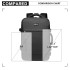 E2014 - Kono Water Resistant Expandable Travel Backpack - Black