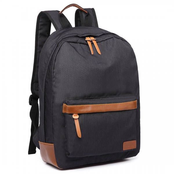 E6602 -Miss Lulu Waterproof Backpack School Bag /Outdoor Travel Rucksack Black