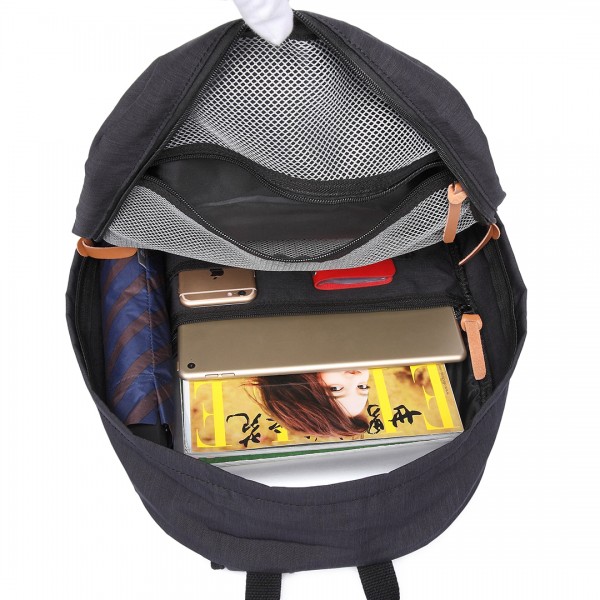 E6602 -Miss Lulu Waterproof Backpack School Bag /Outdoor Travel Rucksack Black