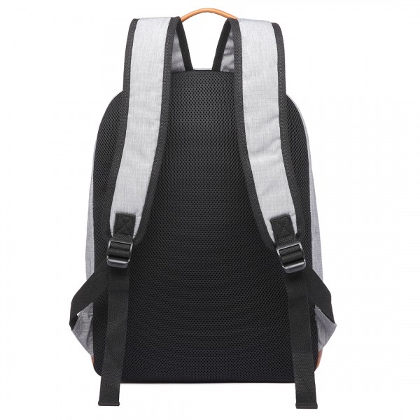 E6602 -Miss Lulu Waterproof Backpack School Bag /Outdoor Travel Rucksack Grey E6602 -Miss Lulu Waterproof Backpack School Bag /Outdoor Travel Rucksack Grey