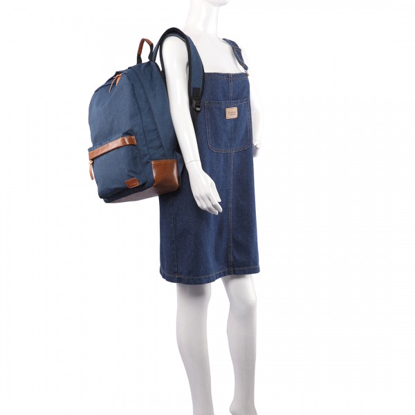 E6602 -Miss Lulu Waterproof Backpack School Bag /Outdoor Travel Rucksack Navy E6602 -Miss Lulu Waterproof Backpack School Bag /Outdoor Travel Rucksack Navy