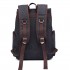 E6644- Kono Vintage Canvas Backpack School / Casual / Outdoor Rucksack black