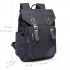 E6644- Kono Vintage Canvas Backpack School / Casual / Outdoor Rucksack black
