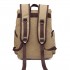 E6644 - Kono Vintage Canvas Backpack School / Casual / Outdoor Rucksack khaki