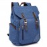 E6644 - Kono Vintage Canvas Backpack School / Casual / Outdoor Rucksack navy E6644 - Kono Vintage Canvas Backpack School / Casual / Outdoor Rucksack navy
