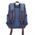 E6644 - Kono Vintage Canvas Backpack School / Casual / Outdoor Rucksack navy E6644 - Kono Vintage Canvas Backpack School / Casual / Outdoor Rucksack navy
