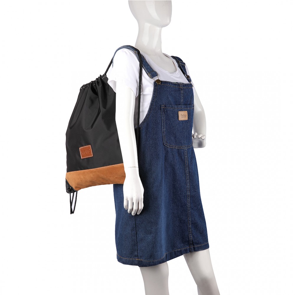 plain drawstring backpack