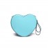E6703 - Miss Lulu Ladies Heart-shaped Cross body Bag Blue