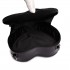 E6703- Miss Lulu Ladies Heart-shaped Cross body Bag Black