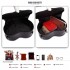 E6703- Miss Lulu Ladies Heart-shaped Cross body Bag Black
