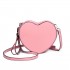 E6703- Miss Lulu Ladies Heart-shaped Cross body Bag pink