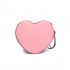 E6703- Miss Lulu Ladies Heart-shaped Cross body Bag pink