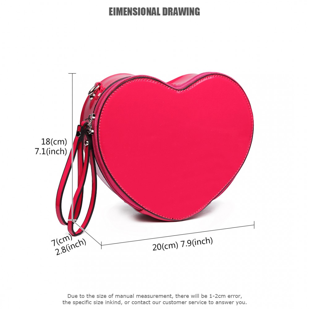 Quilted Heart Shape Swing Crossbody Bag main image 1