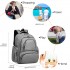E6706D2 - Kono Large Capacity Multi Function Baby Diaper Backpack Polka Dot - Grey