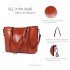 E6709 - Miss Lulu Trendy Womens Tote Bags Wax Leather - Brown E6709 - Miss Lulu Trendy Womens Tote Bags Wax Leather - Brown