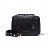 E6711 BK - Leather Look Small Cross Body Chain Strap Satchel Black E6711 BK - Leather Look Small Cross Body Chain Strap Satchel Black