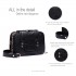 E6711 BK - Leather Look Small Cross Body Chain Strap Satchel Black E6711 BK - Leather Look Small Cross Body Chain Strap Satchel Black