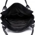 E6713 BK - Big Size Soft Leather Look Slouchy Hobo Shoulder Bag Black E6713 BK - Big Size Soft Leather Look Slouchy Hobo Shoulder Bag Black