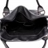 E6713 GY - Big Size Soft Leather Look Slouchy Hobo Shoulder Bag Grey