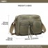 E6824-KONO Casual Multi Pocket Lightweight Cross Body Messenger Bag GREEN E6824-KONO Casual Multi Pocket Lightweight Cross Body Messenger Bag GREEN
