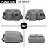 E6824-KONO Casual Multi Pocket Lightweight Cross Body Messenger Bag GREY E6824-KONO Casual Multi Pocket Lightweight Cross Body Messenger Bag GREY