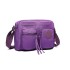 E6824-KONO Casual Multi Pocket Lightweight Cross Body Messenger Bag PURPLE E6824-KONO Casual Multi Pocket Lightweight Cross Body Messenger Bag PURPLE