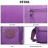 E6824-KONO Casual Multi Pocket Lightweight Cross Body Messenger Bag PURPLE E6824-KONO Casual Multi Pocket Lightweight Cross Body Messenger Bag PURPLE