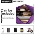 E6824-KONO Casual Multi Pocket Lightweight Cross Body Messenger Bag PURPLE E6824-KONO Casual Multi Pocket Lightweight Cross Body Messenger Bag PURPLE