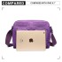 E6824-KONO Casual Multi Pocket Lightweight Cross Body Messenger Bag PURPLE E6824-KONO Casual Multi Pocket Lightweight Cross Body Messenger Bag PURPLE
