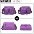 E6824-KONO Casual Multi Pocket Lightweight Cross Body Messenger Bag PURPLE E6824-KONO Casual Multi Pocket Lightweight Cross Body Messenger Bag PURPLE