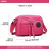 E6824-KONO Casual Multi Pocket Lightweight Cross Body Messenger Bag PLUM E6824-KONO Casual Multi Pocket Lightweight Cross Body Messenger Bag PLUM