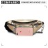 E6831-MISS LULU Patent Leather Zip Front WAISTBAG Bum Bag GOLD E6831-MISS LULU Patent Leather Zip Front WAISTBAG Bum Bag GOLD