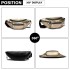 E6831-MISS LULU Patent Leather Zip Front WAISTBAG Bum Bag GOLD E6831-MISS LULU Patent Leather Zip Front WAISTBAG Bum Bag GOLD