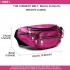 E6831-MISS LULU Patent Leather Zip Front WAISTBAG Bum Bag PLUM