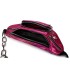 E6831-MISS LULU Patent Leather Zip Front WAISTBAG Bum Bag PLUM