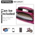 E6831-MISS LULU Patent Leather Zip Front WAISTBAG Bum Bag PLUM