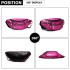 E6831-MISS LULU Patent Leather Zip Front WAISTBAG Bum Bag PLUM