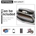 E6831-MISS LULU Patent Leather Zip Front WAISTBAG Bum Bag SILVER