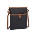 E6838 - Miss Lulu Washed Nylon Pouch Cross Body Bag - Black E6838 - Miss Lulu Washed Nylon Pouch Cross Body Bag - Black
