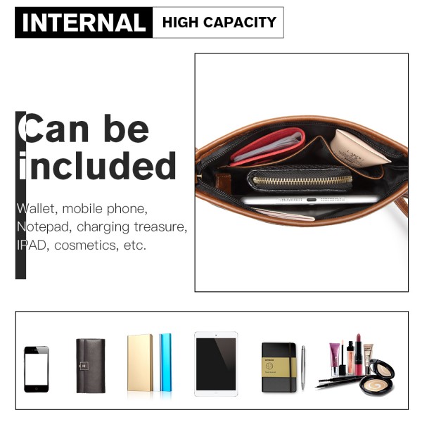E6838 - Miss Lulu Washed Nylon Pouch Cross Body Bag - Black E6838 - Miss Lulu Washed Nylon Pouch Cross Body Bag - Black