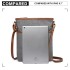E6838 - Miss Lulu Washed Nylon Pouch Cross Body Bag - Grey E6838 - Miss Lulu Washed Nylon Pouch Cross Body Bag - Grey