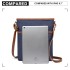 E6838 - Miss Lulu Washed Nylon Pouch Cross Body Bag - Navy