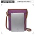 E6838 - Miss Lulu Washed Nylon Pouch Cross Body Bag - Purple E6838 - Miss Lulu Washed Nylon Pouch Cross Body Bag - Purple