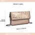 E6843 - Miss Lulu Leather Look Folded Metal Chain Clutch Shoulder Bag - Pink E6843 - Miss Lulu Leather Look Folded Metal Chain Clutch Shoulder Bag - Pink
