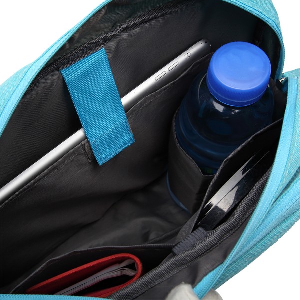 E6851 - Kono Multi Compartment Travel Shoulder Bag - Blue E6851 - Kono Multi Compartment Travel Shoulder Bag - Blue