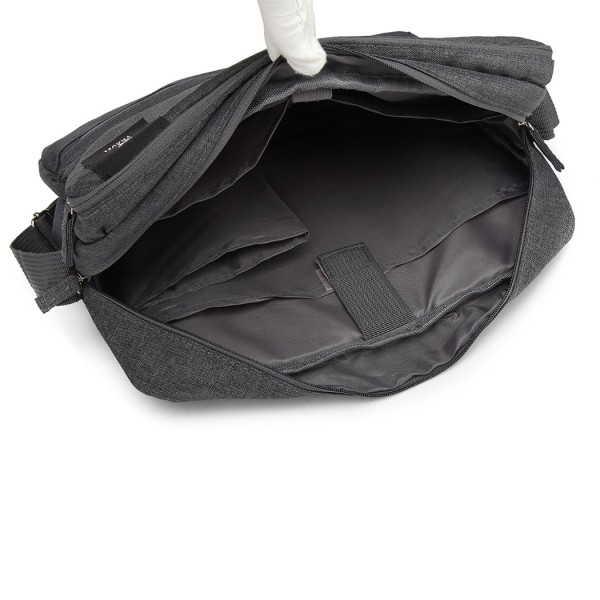 E6851 - Kono Multi Compartment Travel Shoulder Bag - Grey